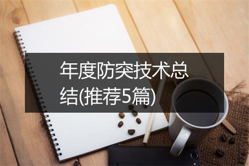 年度防突技术总结(推荐5篇)