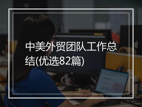 中美外贸团队工作总结(优选82篇)