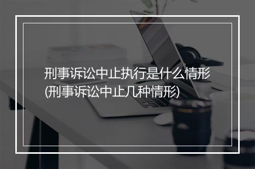 刑事诉讼中止执行是什么情形(刑事诉讼中止几种情形)