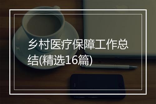 乡村医疗保障工作总结(精选16篇)