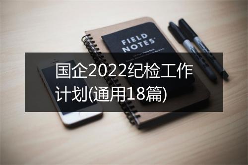 国企2022纪检工作计划(通用18篇)