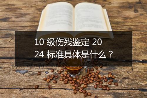 10 级伤残鉴定 2024 标准具体是什么？