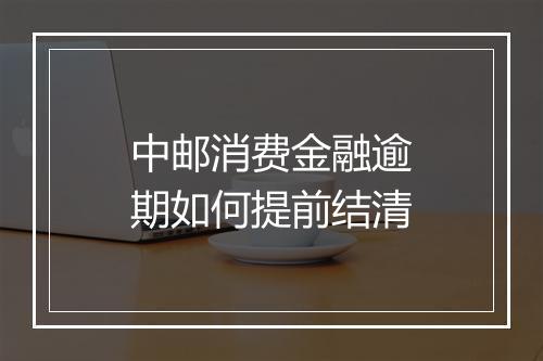 中邮消费金融逾期如何提前结清