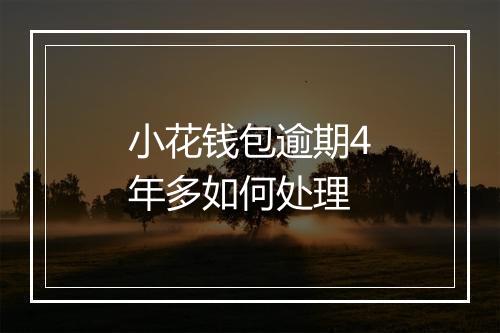小花钱包逾期4年多如何处理