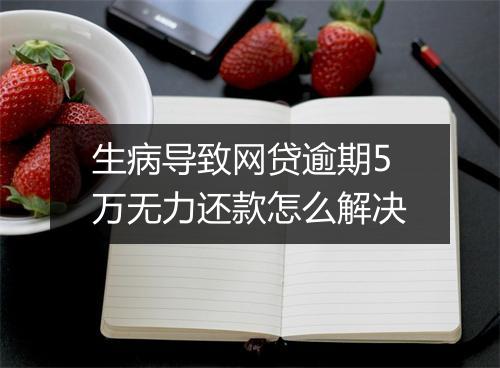 生病导致网贷逾期5万无力还款怎么解决