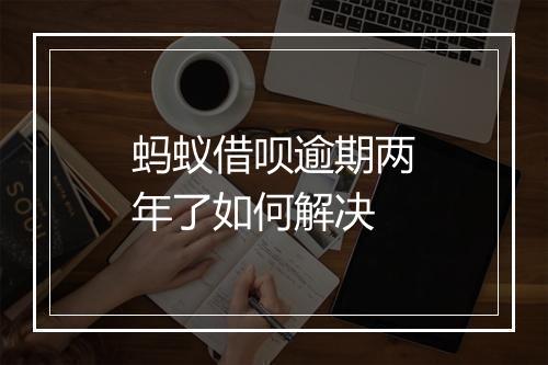 蚂蚁借呗逾期两年了如何解决