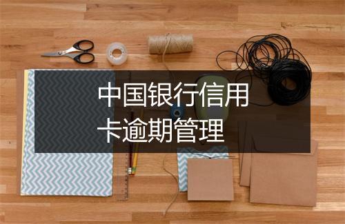 中国银行信用卡逾期管理