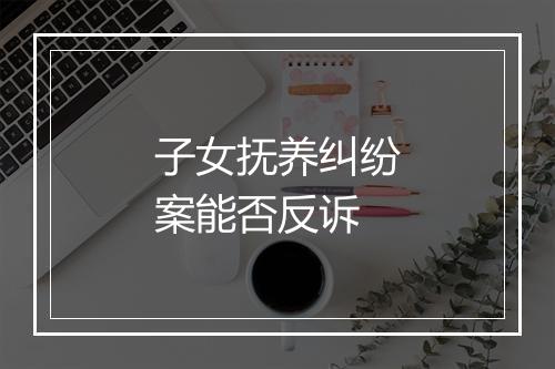 子女抚养纠纷案能否反诉