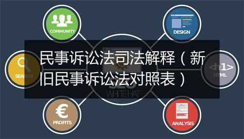 民事诉讼法司法解释（新旧民事诉讼法对照表）