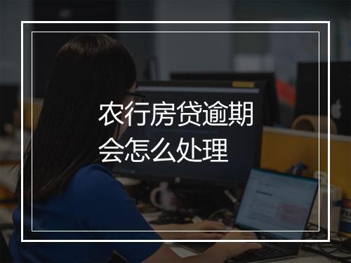 农行房贷逾期会怎么处理