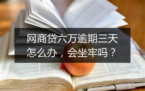 网商贷六万逾期三天怎么办，会坐牢吗？
