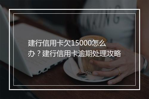 建行信用卡欠15000怎么办？建行信用卡逾期处理攻略