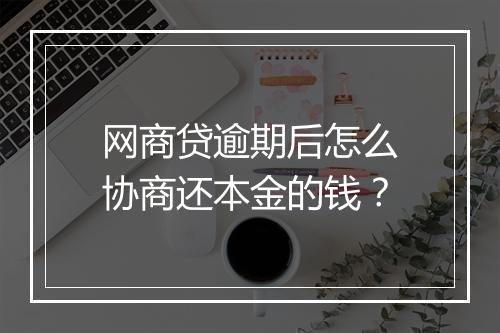 网商贷逾期后怎么协商还本金的钱？