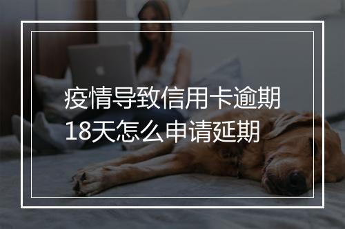 疫情导致信用卡逾期18天怎么申请延期