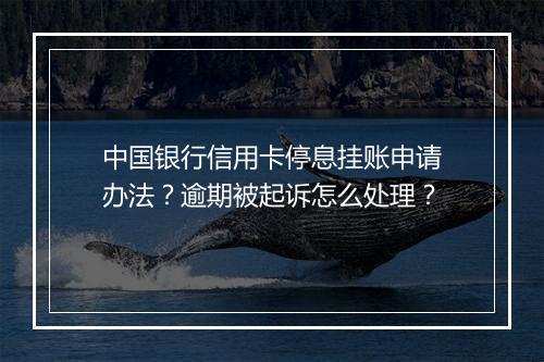 中国银行信用卡停息挂账申请办法？逾期被起诉怎么处理？