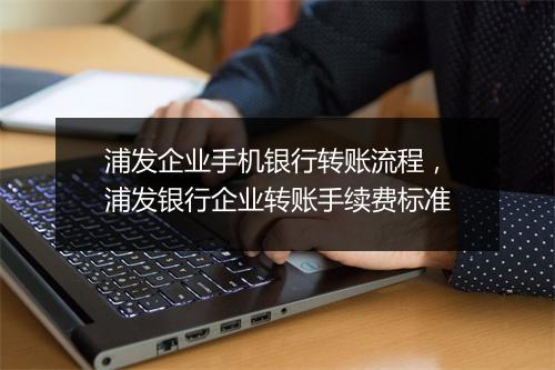 浦发企业手机银行转账流程，浦发银行企业转账手续费标准