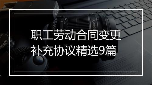 职工劳动合同变更补充协议精选9篇