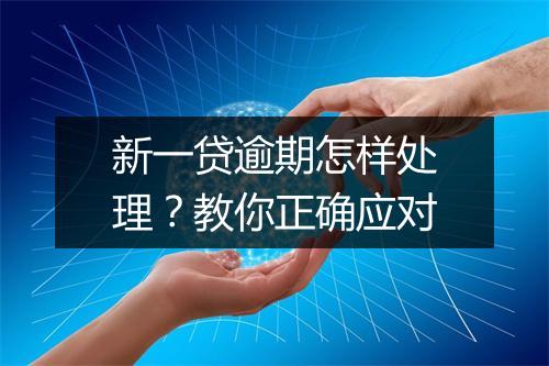 新一贷逾期怎样处理？教你正确应对