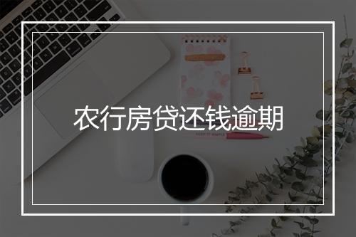 农行房贷还钱逾期