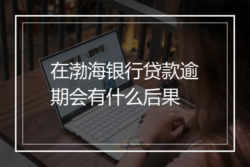 在渤海银行贷款逾期会有什么后果