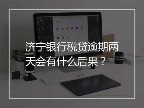 济宁银行税贷逾期两天会有什么后果？