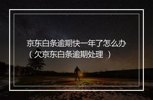 京东白条逾期快一年了怎么办（欠京东白条逾期处理 ）