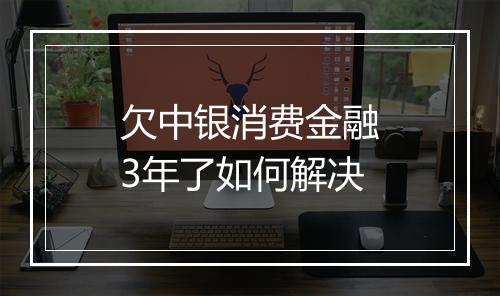 欠中银消费金融3年了如何解决