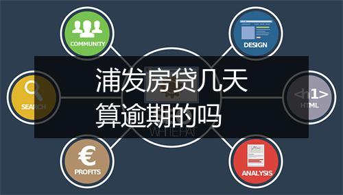 浦发房贷几天算逾期的吗