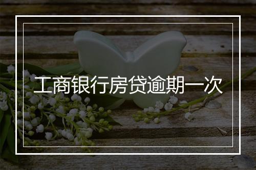 工商银行房贷逾期一次