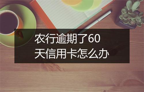 农行逾期了60天信用卡怎么办