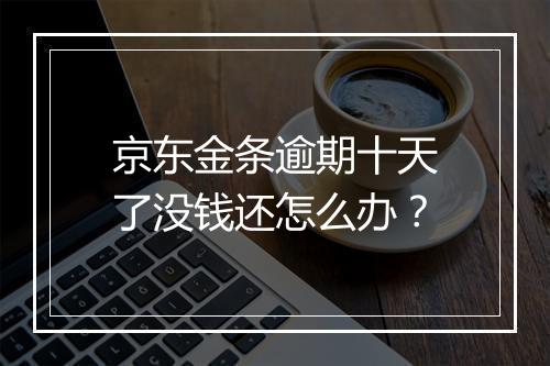 京东金条逾期十天了没钱还怎么办？