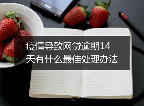 疫情导致网贷逾期14天有什么最佳处理办法
