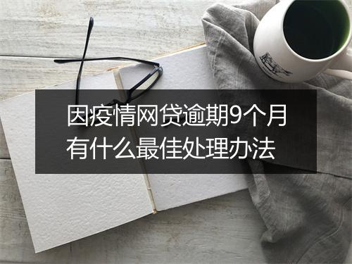 因疫情网贷逾期9个月有什么最佳处理办法