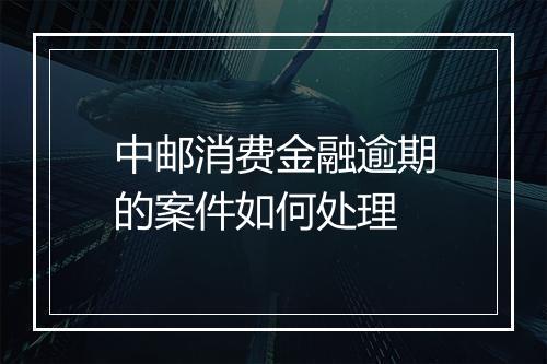中邮消费金融逾期的案件如何处理
