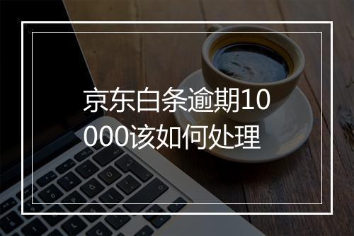 京东白条逾期10000该如何处理