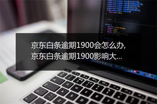 京东白条逾期1900会怎么办,京东白条逾期1900影响大吗