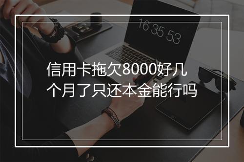 信用卡拖欠8000好几个月了只还本金能行吗