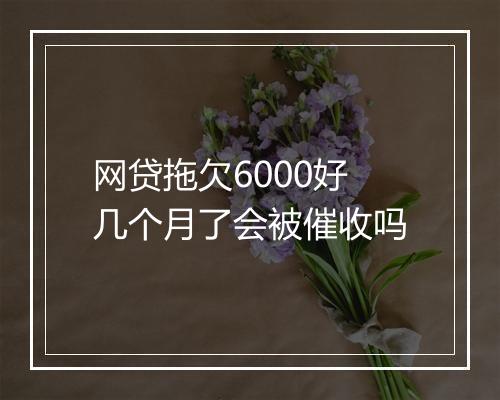 网贷拖欠6000好几个月了会被催收吗