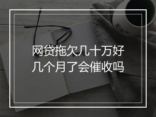 网贷拖欠几十万好几个月了会催收吗