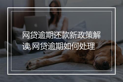 网贷逾期还款新政策解读,网贷逾期如何处理