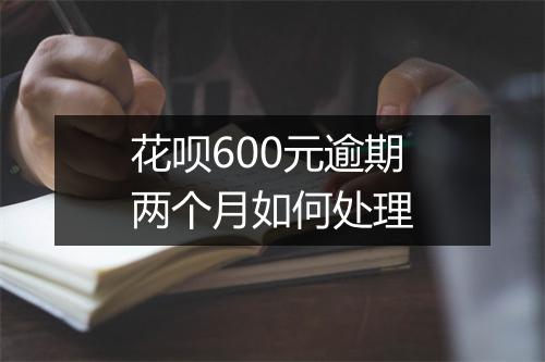 花呗600元逾期两个月如何处理