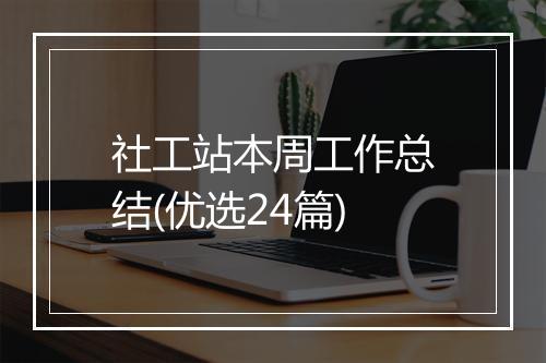 社工站本周工作总结(优选24篇)