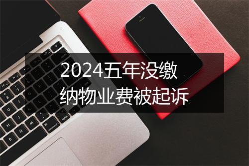 2024五年没缴纳物业费被起诉