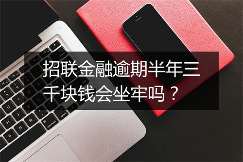 招联金融逾期半年三千块钱会坐牢吗？