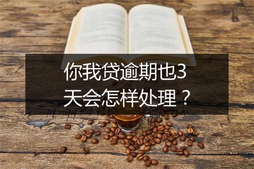 你我贷逾期也3天会怎样处理？
