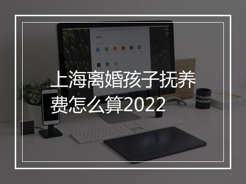 上海离婚孩子抚养费怎么算2022