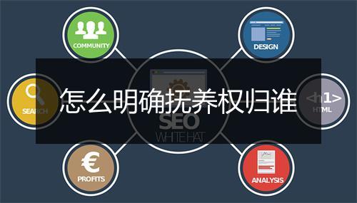 怎么明确抚养权归谁