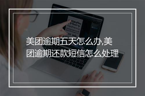 美团逾期五天怎么办,美团逾期还款短信怎么处理
