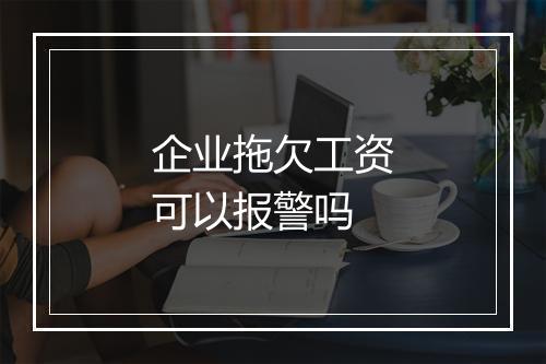 企业拖欠工资可以报警吗