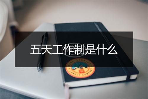 五天工作制是什么